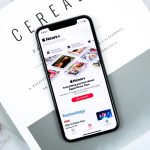 lack smartphone on top pf Cereal magazine